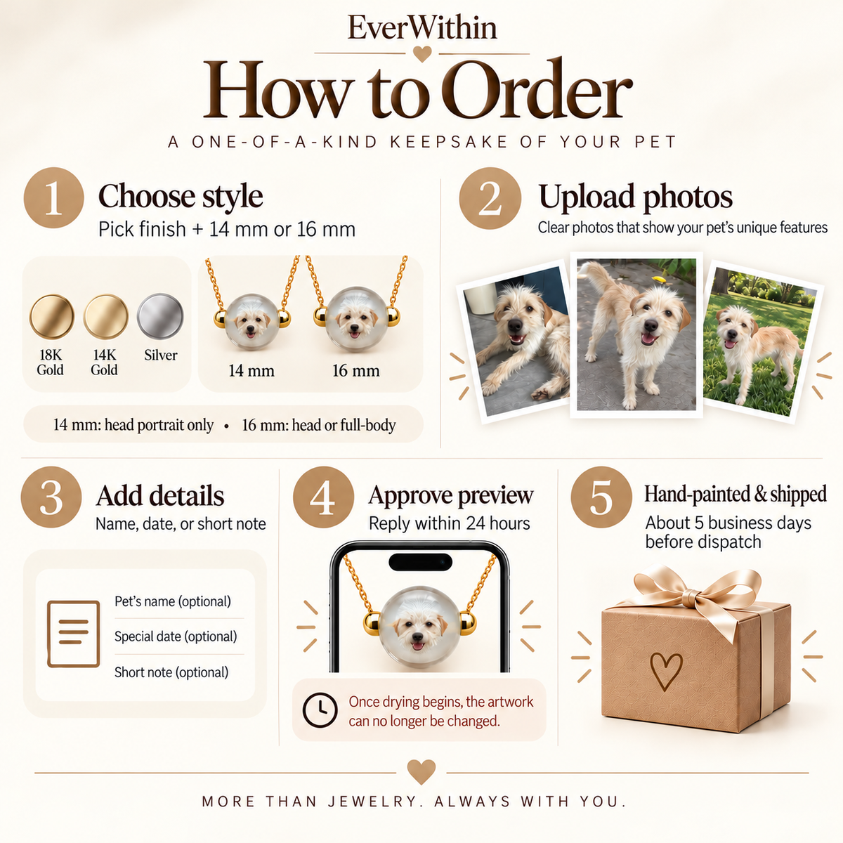 Custom Pet Portrait Necklace
