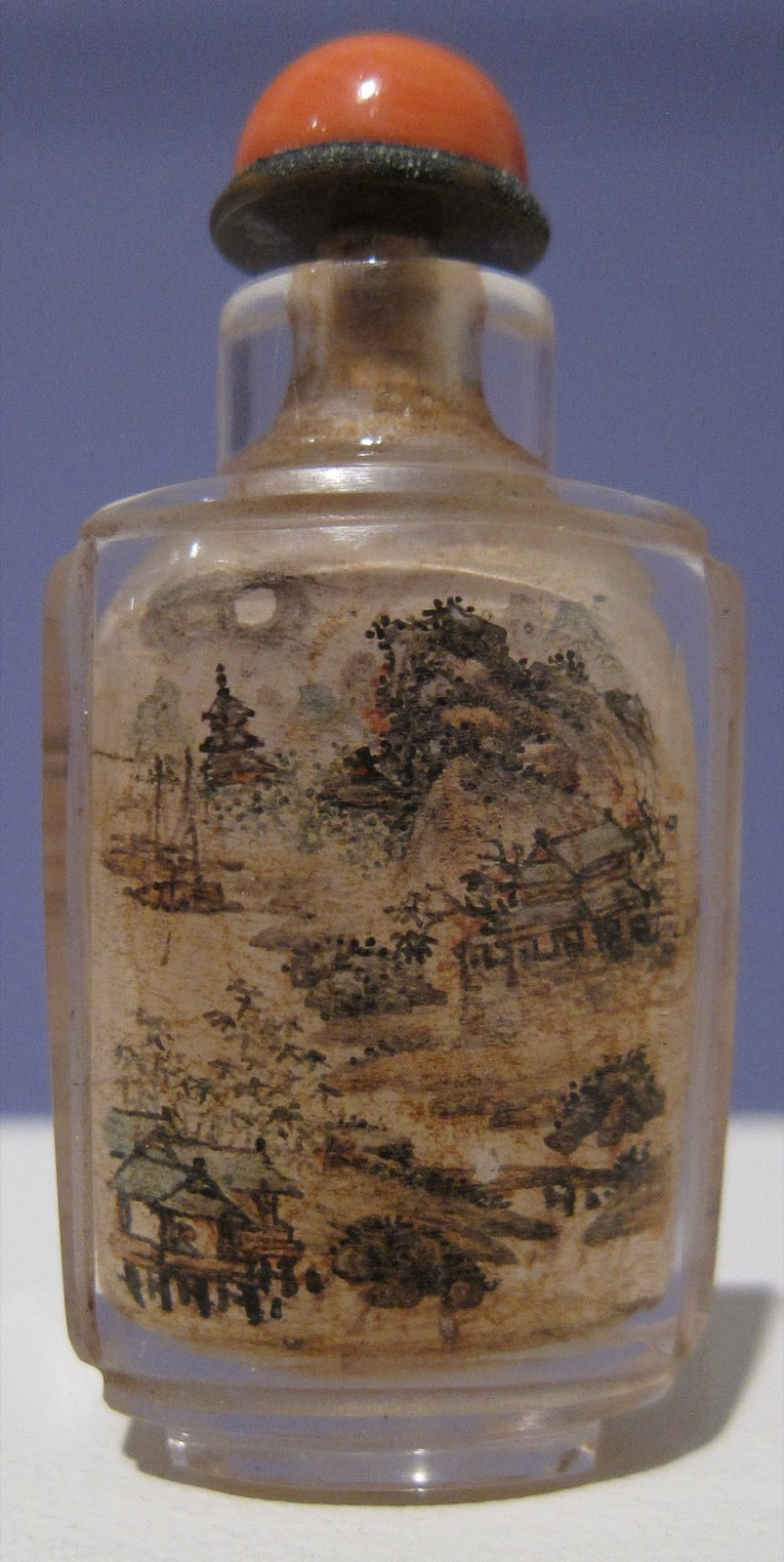 Historic inside-painted landscape snuff bottle